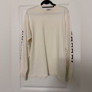 CHERRY LA Cream Long Sleeves Tee Medium